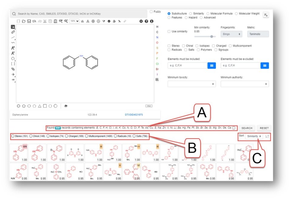 Search module results
